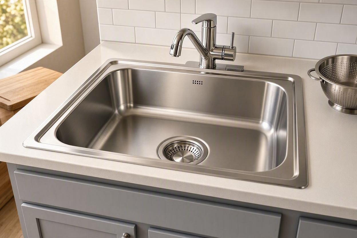 TORVA 18 inch stainless steel kitchen sink deep basin durable prep and cleanup option for small cabinets