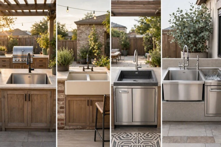 Top outdoor kitchen sinks for patio kitchens