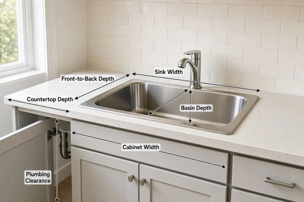 small apartment kitchen sink dimensions and cabinet measurements