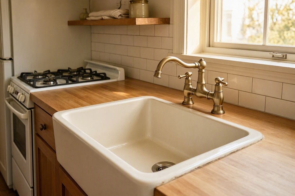 fireclay kitchen sinks for small kitchens