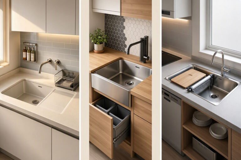 modern small kitchen sink ideas for a compact kitchen